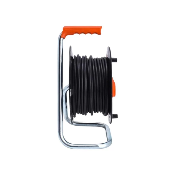 Bylion 20 Metre Makaralı Seyyar Uzatma Kablosu Plastik 3x2.5mm Kablolu PMK-20325-F - 2