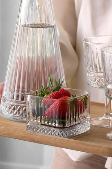 Paşabahçe 530138 Elysia 4 Lü Kare Çerezlik Kase 235 CC - Resim 2