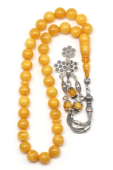 Damla Kehribar Küre Kesim Tesbih Litvanya Sertifikalı - 2