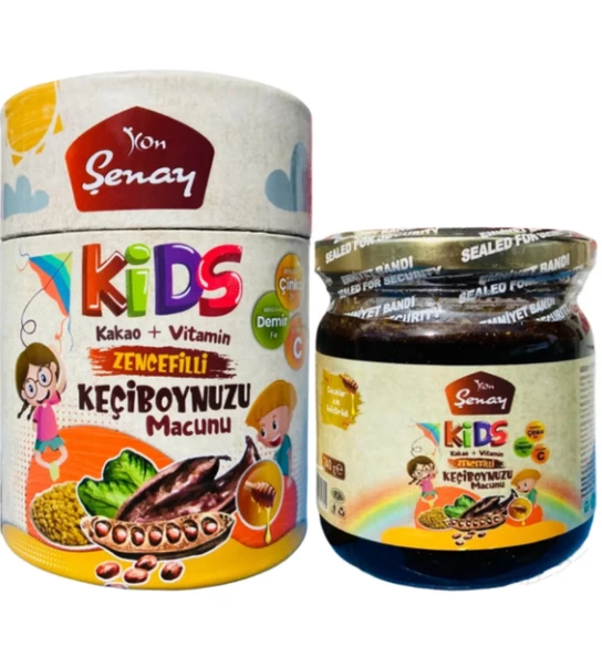 Şenay Kids Macun Zencefilli Keçiboynuzu Macunu ( Kakao + Vitamin ) 240 g