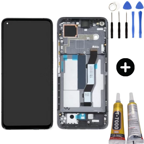 Xiaomi Mi 10T Uyumlu Çıtalı Servis Lcd Ekran Dokunmatik + Montaj Seti
