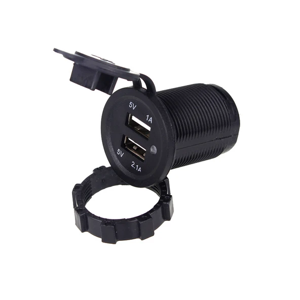 Çift USB'li Araç Şarj Soketi 12-24V - Resim 3