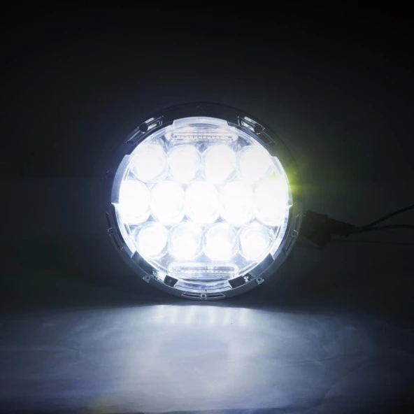 Space Offroad sis lambası 7 inç 13 led 70w adet  LASS322 - Resim 2