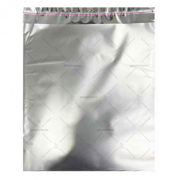 Mat Metalize En: 30cm X BoY: 35cm Bantlı GÜMÜŞ-SİLVER Hediye PAKETİ (20 Adet) - Resim 2