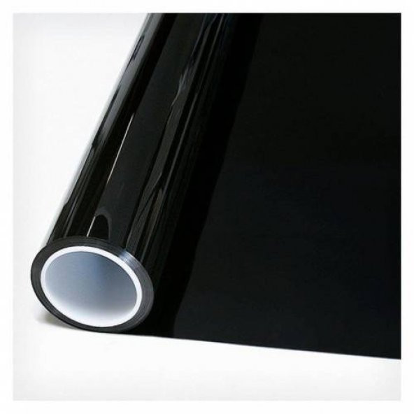 Çizilmez Süper Koyu Siyah Cam Filmi Koyu Ton 100 cm x 5 metre Dark Black Yüzde 5
