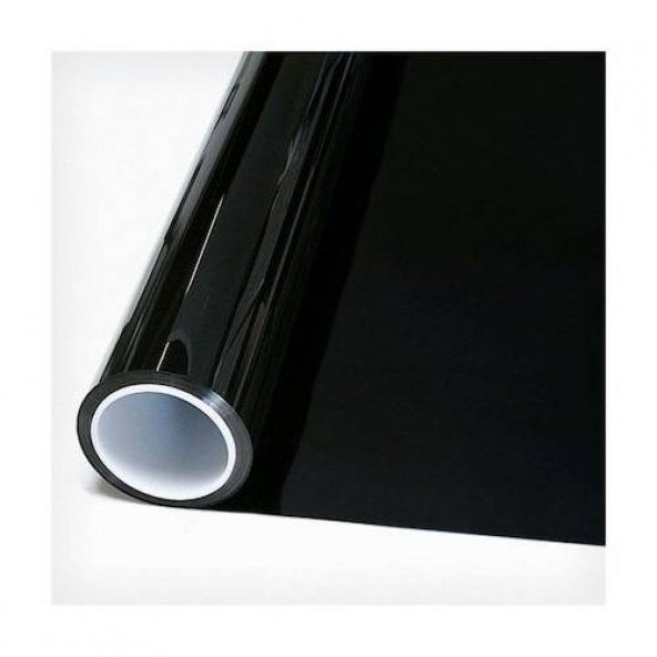Çizilmez Süper Koyu Siyah Cam Filmi Koyu Ton 100 cm x 5 metre Dark Black Yüzde 5 - 4