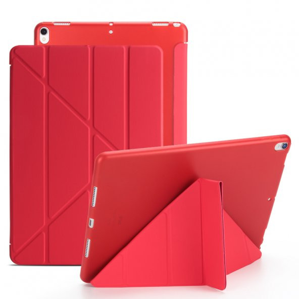iPad Mini 2 3 4 5 Silikon Üçgen Standlı Smart Tablet Kılıf