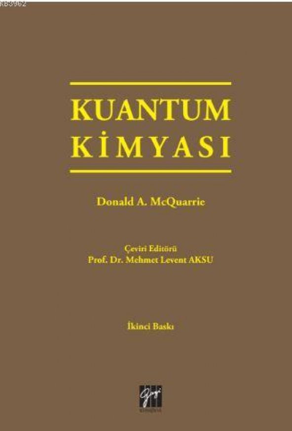 KUANTUM KİMYASI - GAZİ - 1