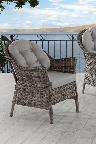 Orkide Rattan Bahçe Mobilya Takımı | 2+1+1+Masa | Rehome - 10