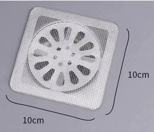 3B Trend 10 Adet Banyo Gider Süzgeci, Lavobo Süzgeci, Gider Kapağı, Sineklik, Böcek Önleyici - Resim 4