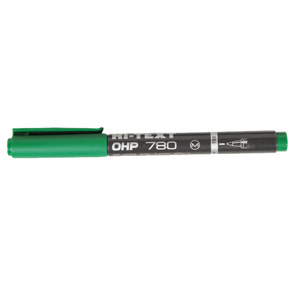 Hi-Text Asetat Kalemi Permanent M Seri Yeşil 780MY (12 Lİ )