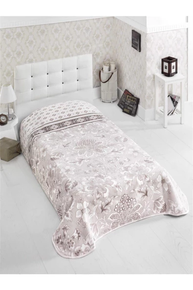 Sarar Tek Kişilik Battaniye 2.50 Kg Süper Soft 160 x 220 Viyola Bej - 1