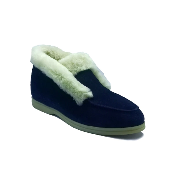 Janestt Kadın Hakiki Deri Süet İçi Kürklü Bot 202-100 - Resim 5