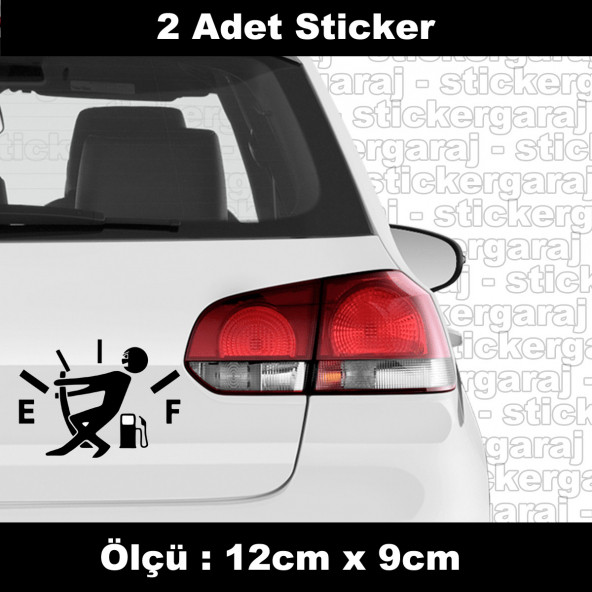 akaryakıt depo adam full sticker etiket - 2 ADET araba kask motosiklet laptop tablet pc atv uyumlu sticker 2 adet