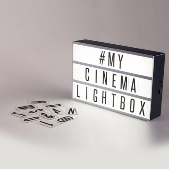 Işıklı Mesaj Kutusu Cinematic Light Box