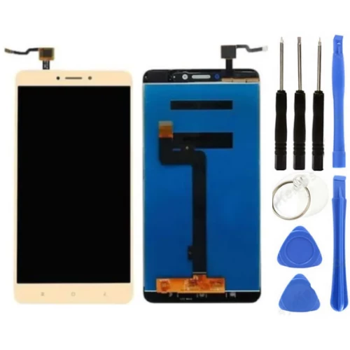 Xiaomi Mi Max 2 Uyumlu Servis Lcd Ekran Dokunmatik Gold + Tamir Seti