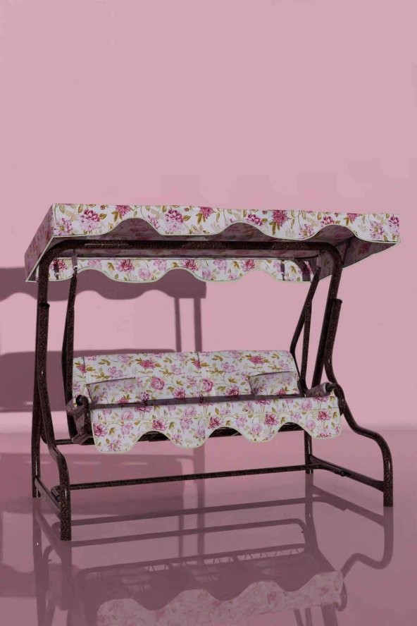 Rüya 3 Kişilik Bahçe Salıncağı Balkon Teras Salıncak  Bakır - 2