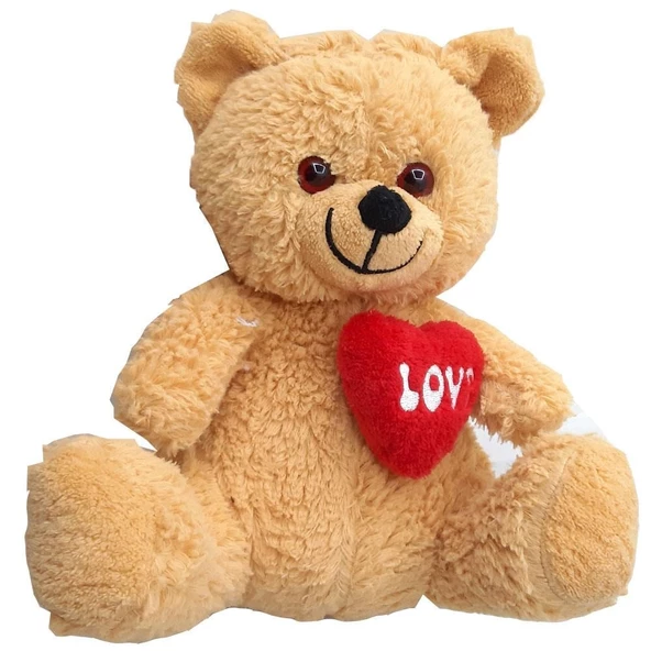 Sevgiliye Özel Hediye Oyuncak Peluş Kalpli Ayı 30 Cm