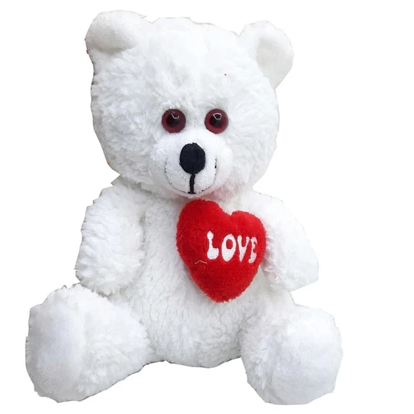 Sevgiliye Özel Hediye Oyuncak Peluş Kalpli Ayı 30 Cm