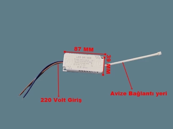 YILDIZ Led Avize Trafosu DC 120-200v 40-60w X 2 İki Modlu