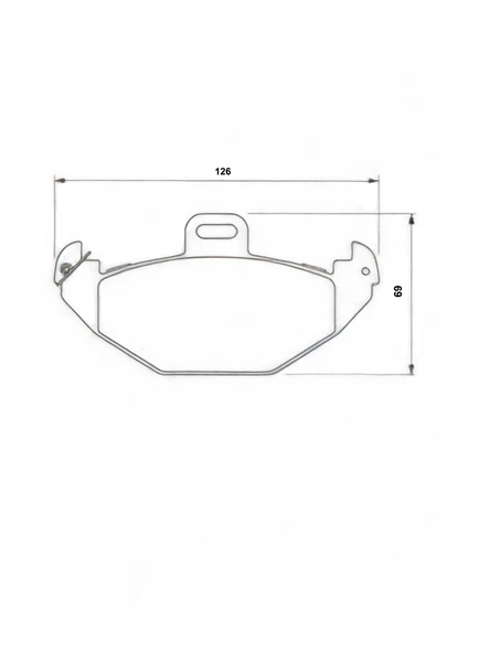 Mga Renault Laguna I 1994-2001 Arka Fren Balatası Takım - Resim 2