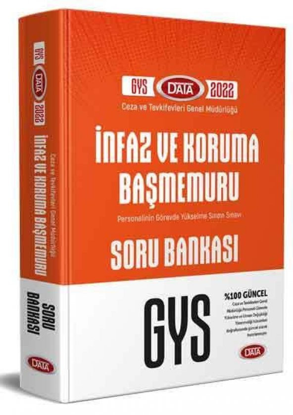 2022 GYS Adalet Bakanlığı Ceza Tevkifevleri İnfaz ve Koruma Başmemuru Soru Bankası Data Yayınları