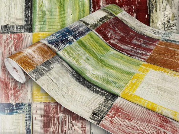 D-c-fix 546-3177 Bahia Renkli Ahşap Yapışkanlı Folyo (45cm x 3mt) - Resim 11