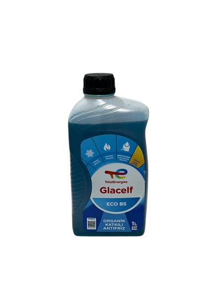 Total Glacelf ECO BS Organik Katkılı 4 Mevsimlik Mavi Antifriz 1 Litre