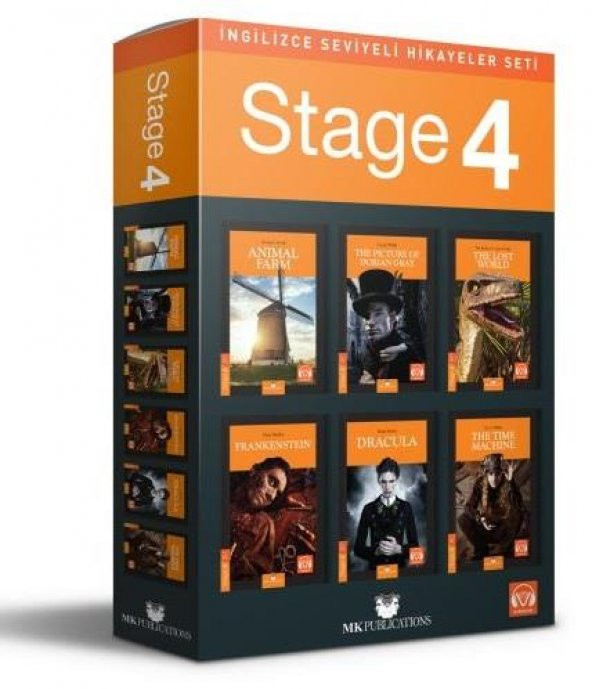 Murat Kurt İngilizce Hikaye Seti 6 Kitap KUTULU (Stage 4)