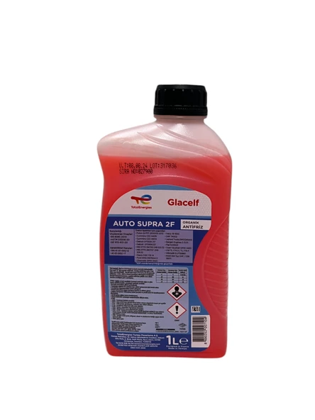 Total Glacelf Auto Supra 2F Organik 4 Mevsimlik Turuncu Antifriz 1 Litre - 4