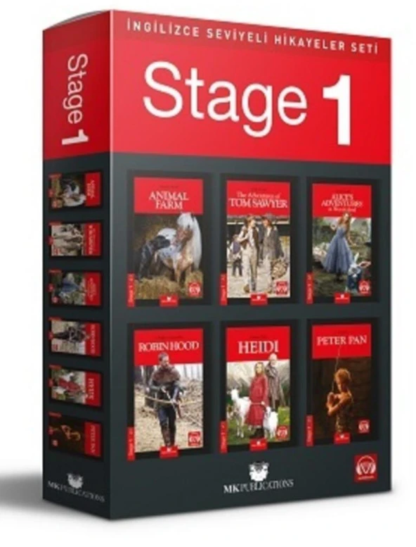 Murat Kurt İngilizce Hikaye Seti 6 Kitap KUTULU (Stage 1)