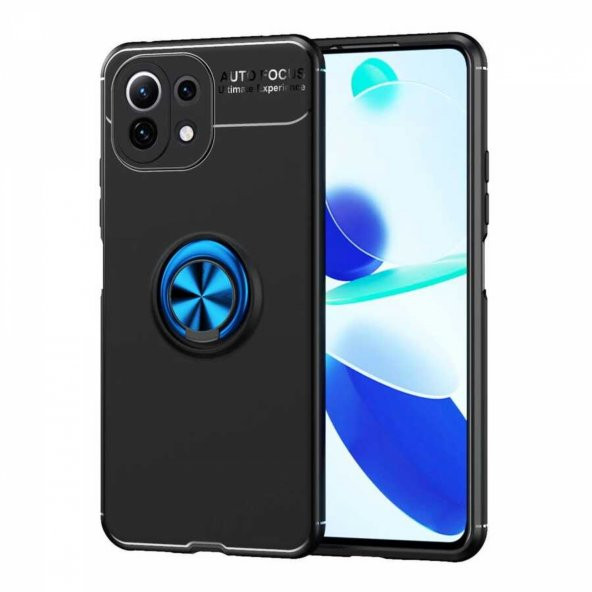 Xiaomi Mi 11 Lite Yüzüklü Silikon Kılıf - 3