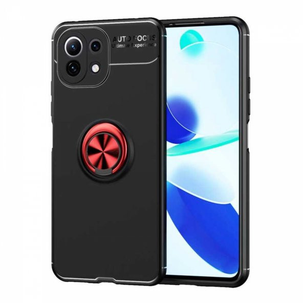 Xiaomi Mi 11 Lite Yüzüklü Silikon Kılıf - 6
