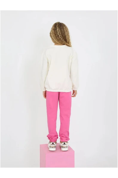 Kız  Baskılı 10/14 Yaş 2 İp Eşofman Takım - 4