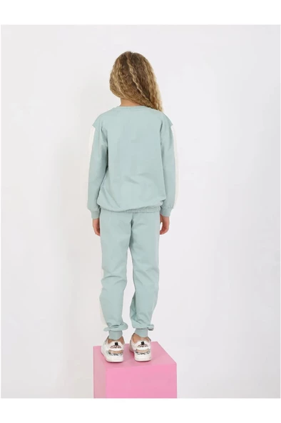 Kız Baskılı 6-9 Yaş 2 İp Eşofman Takım - 4