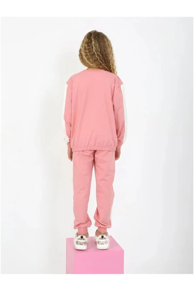 Kız  Baskılı 10/14 Yaş 2 İp Eşofman Takım - 4