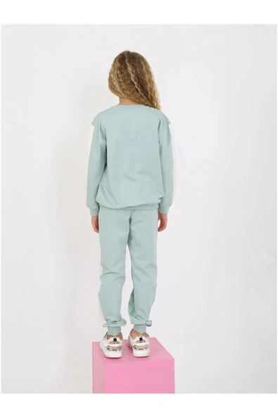 Kız  Baskılı 6-9 Yaş 2 İp Eşofman Takım - Resim 4