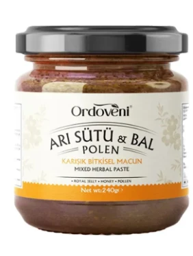 Doğal Arı Sütü, Bal Ve Polen - Enerji Ve Sağlık Için Doğal Propolis Takviye 240g