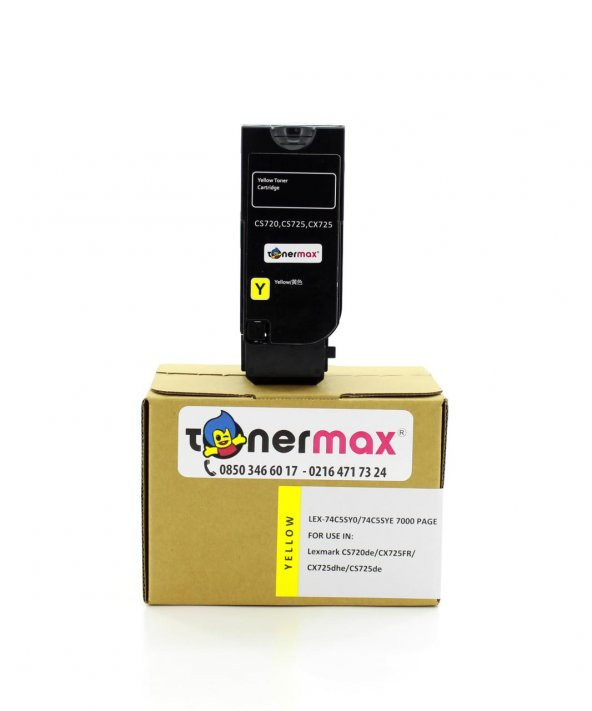 Lexmark CX725dthe Muadil Toner Sarı