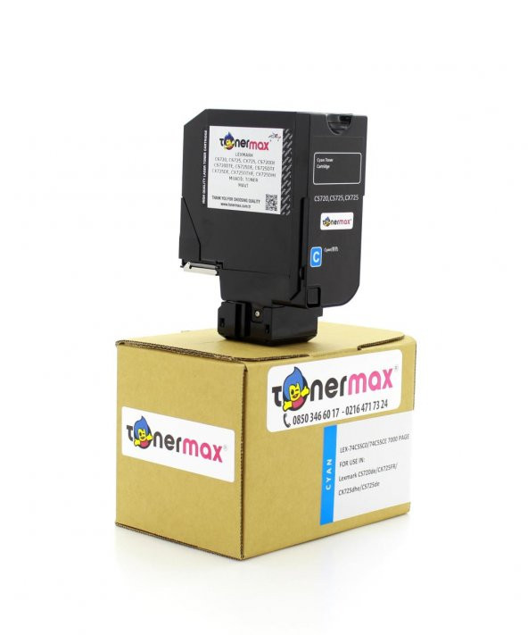 Lexmark CS725de Muadil Toner Mavi