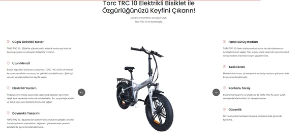 Torc TRC 10 20X4.0 Elektrikli Fatbike Bisiklet - Metalik Turkuaz - 2