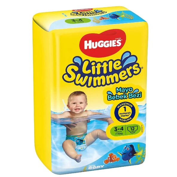 Huggıes Little Swımmers Mayo Bebek Bezi Beden:3-4 (7-15Kg) 36 Adet (3Pk*12) - 2