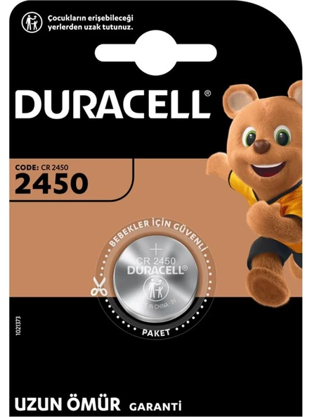 Duracell Düğme Pil 2450 Tekli 3 Volt