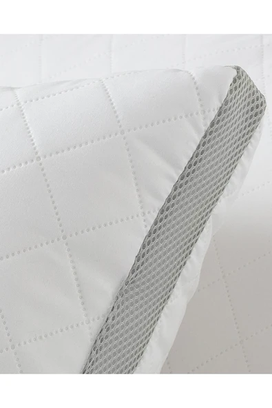 Madame Coco Klimalı Yastık - Beyaz/açık Gri - 50x70 Cm - Resim 4
