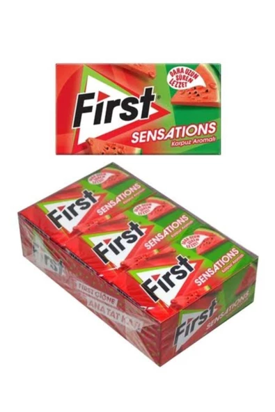 First Sensations Karpuz Aromalı Sakız 27 gr x 12'li Paket