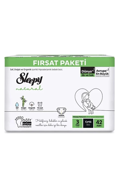 Sleepy Natural FIRSAT PAKET MIDI 42 LI