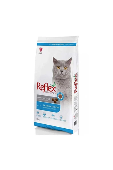 Reflex Somonlu Ve Hamsili Yetişkin Kedi Maması 15 Kg