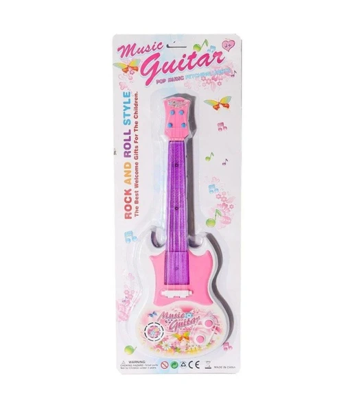 Pilli Müzikli Gitar - Mavi Su Dünyası ürün görseli