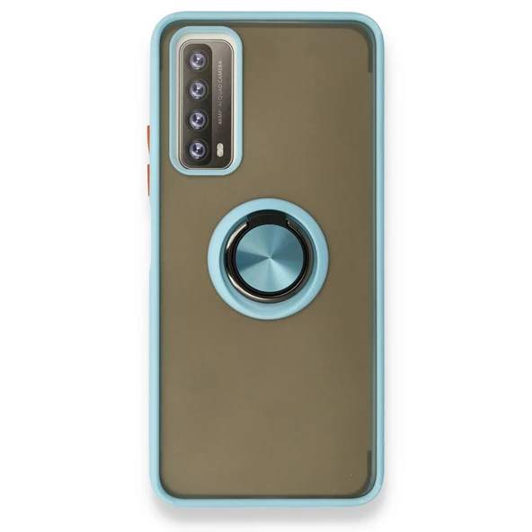 Huawei P Smart 2021 Kılıf Montrea Ring Yüzük Stantlı Kapak - 3