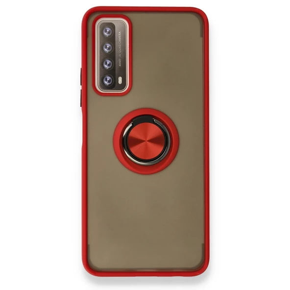 Huawei P Smart 2021 Kılıf Montrea Ring Yüzük Stantlı Kapak - 2